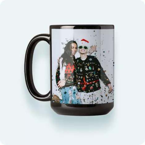 Photo Coffee Mug, Full Black