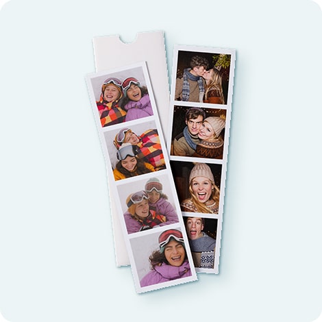 Magnetic Photo Booth Strips, set of 4
