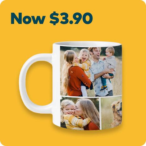 70% off 11oz. White Photo Coffee Mugs