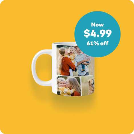 61% off 11oz. White Photo Coffee Mugs