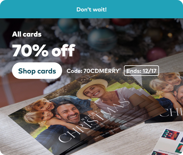 70% off Cards