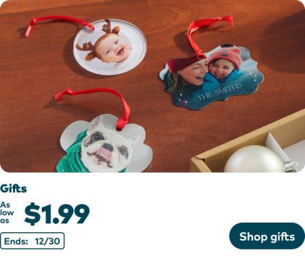 Gifts as low as $1.99