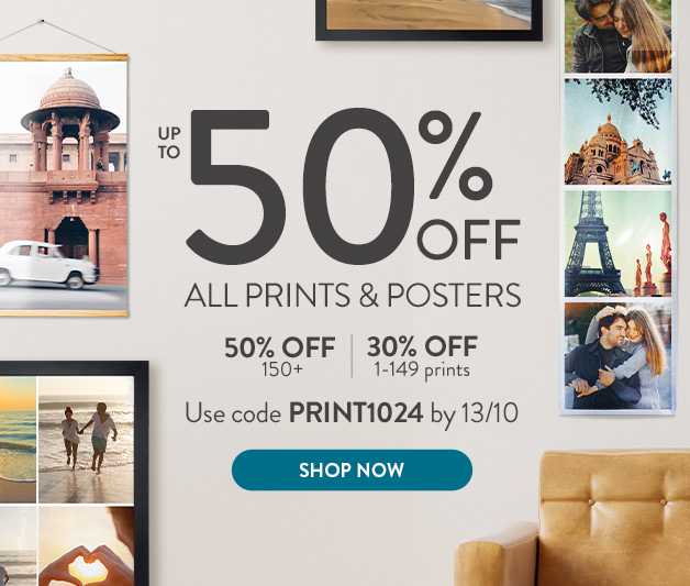 up to 50% off photo prints