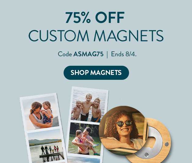 75% off Magnets