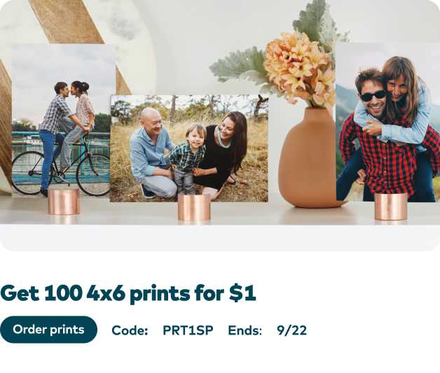 100 4x6 Prints for $1