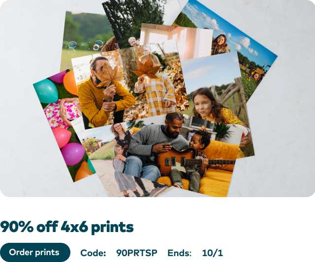 90% off 4x6 Prints