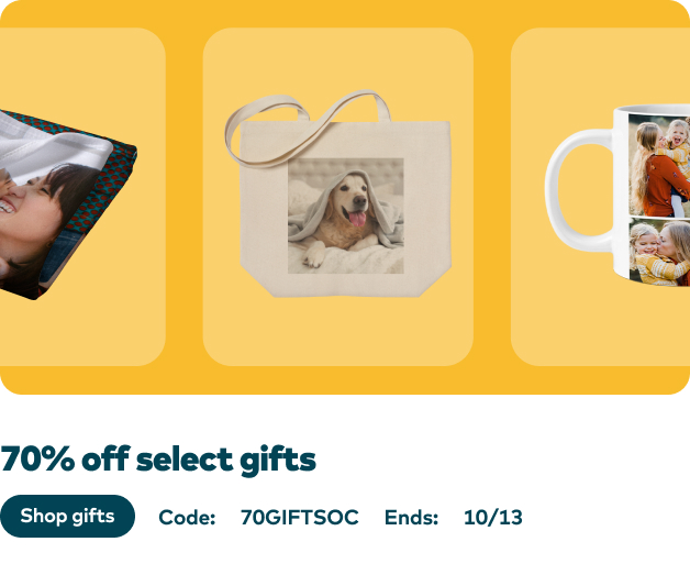 70% off select gifts