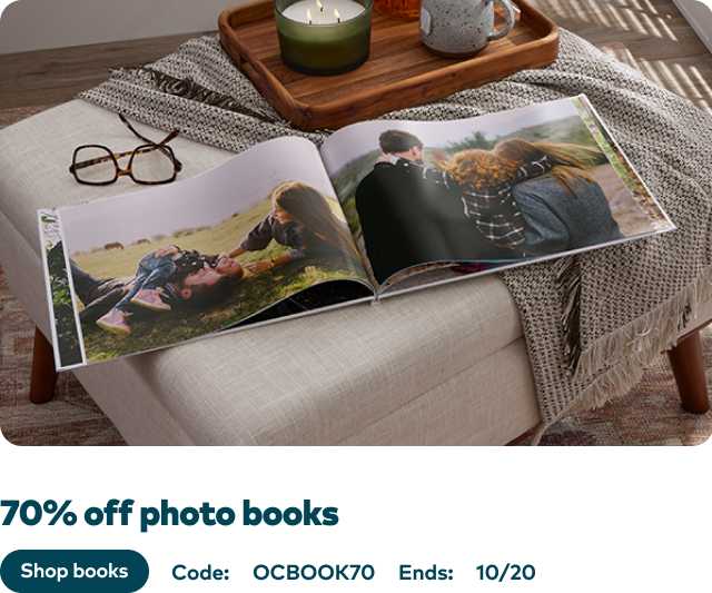 70% off Photo Books