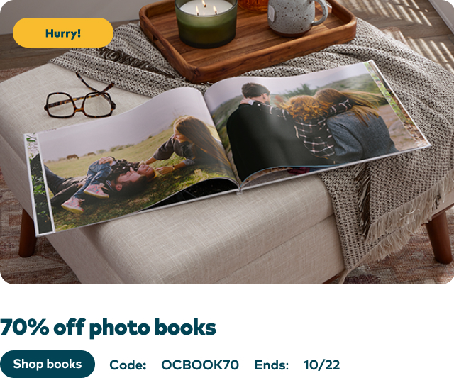 70% off Photo Books