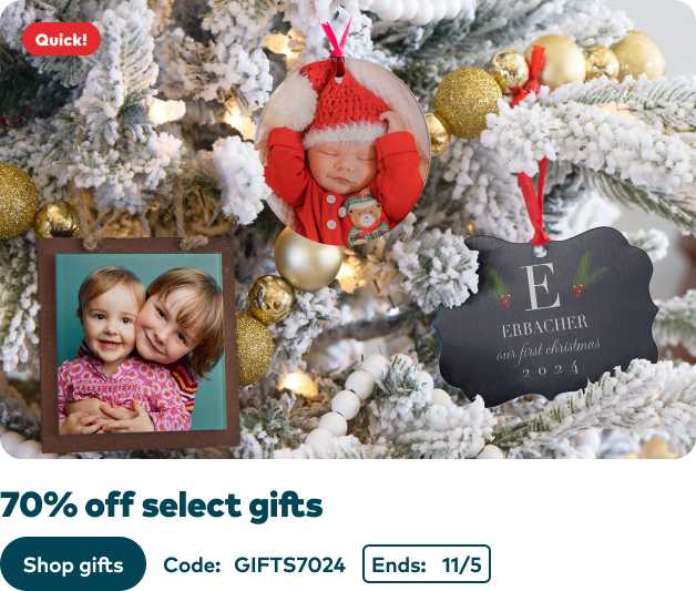 70% off Select Gifts