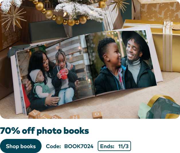 70% off Photo Books