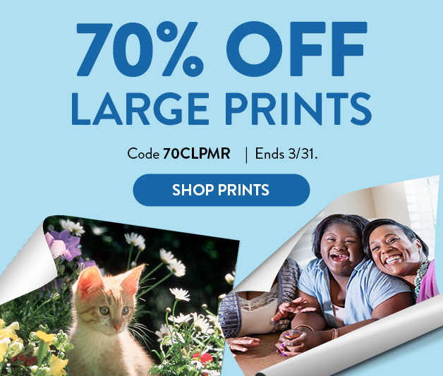 70% off Large Prints