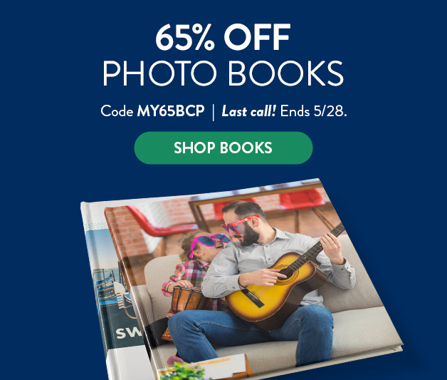 65% off Photo Books