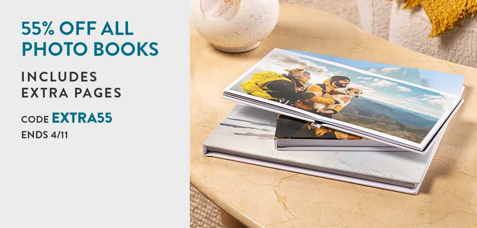 55% off all Photo Books