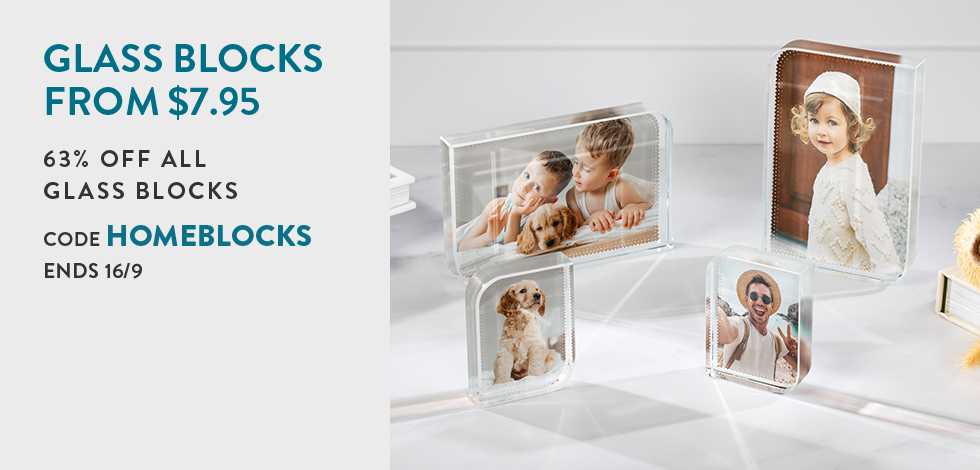 63% off all Glass Blocks