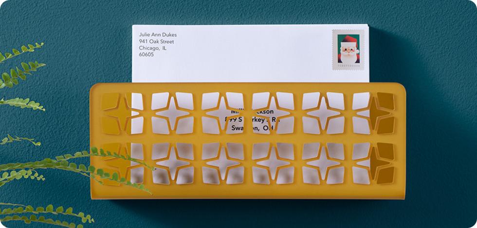 Mail for me cards in a basket