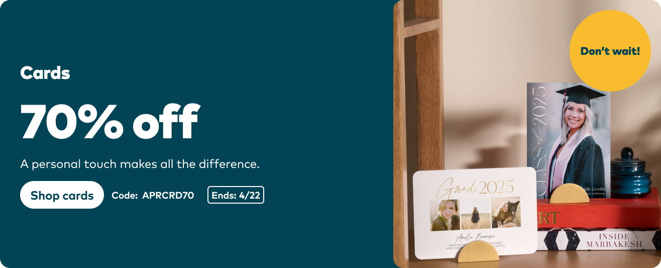 70% off Cards