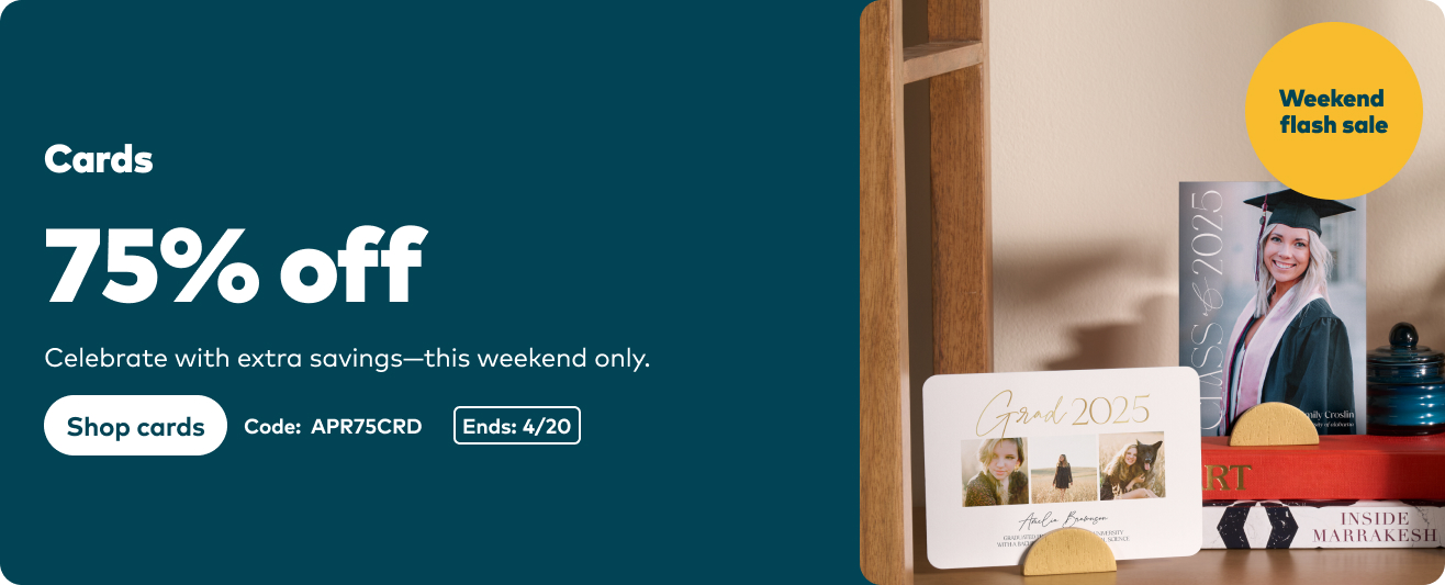 75% off Cards
