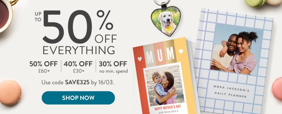 Up to 50% off everything