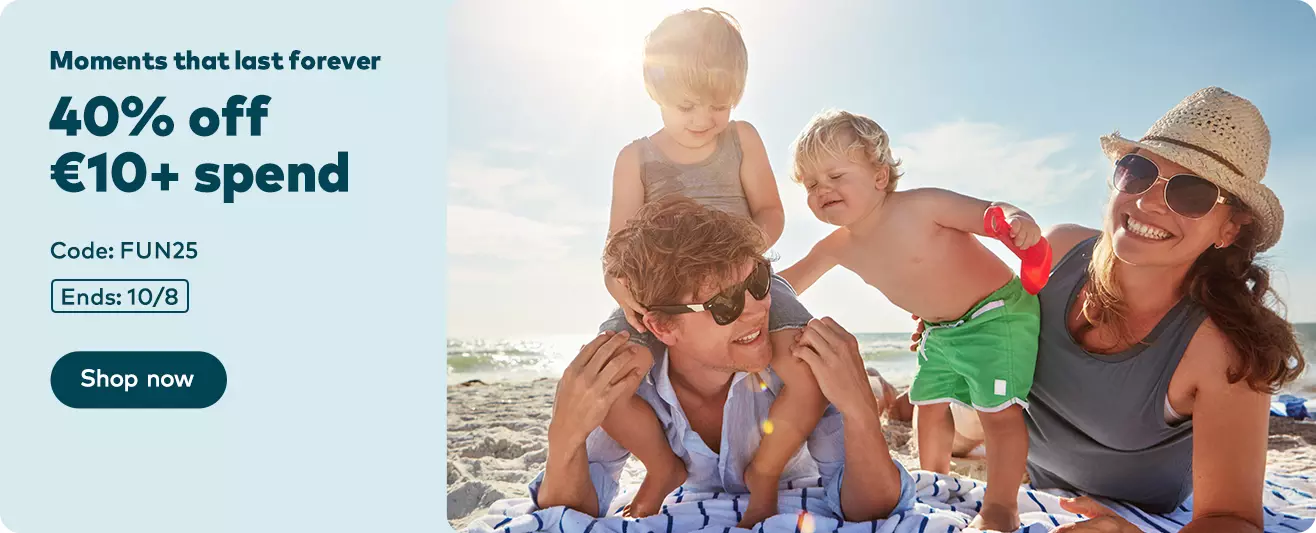 40% off personalised gifts when you spend €10