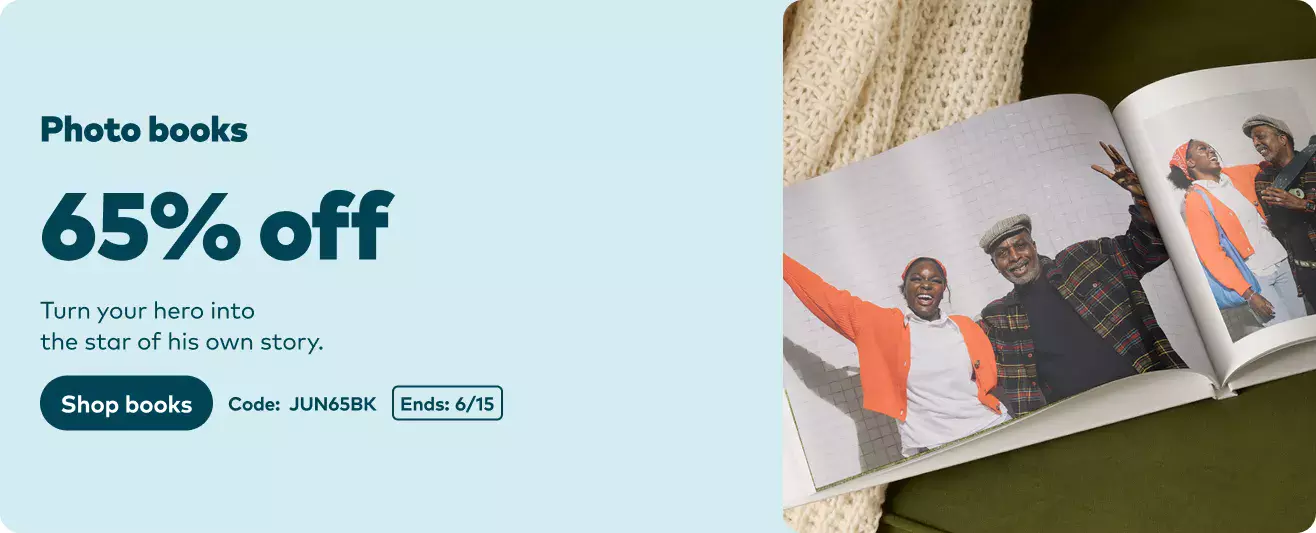 65% off Photo Books