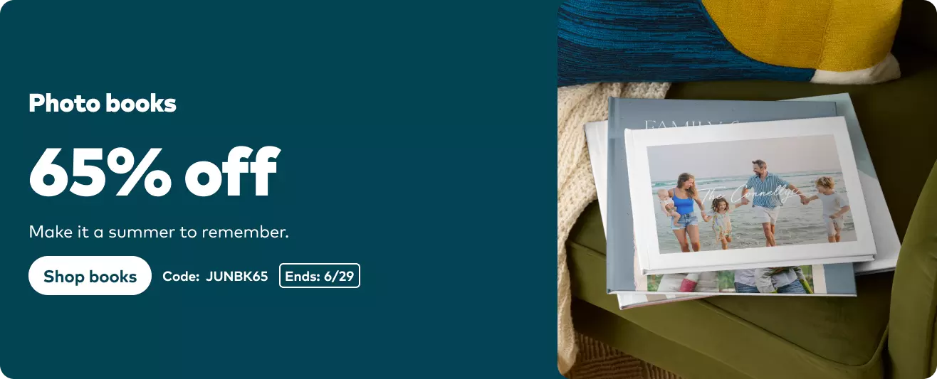 65% off Photo Books