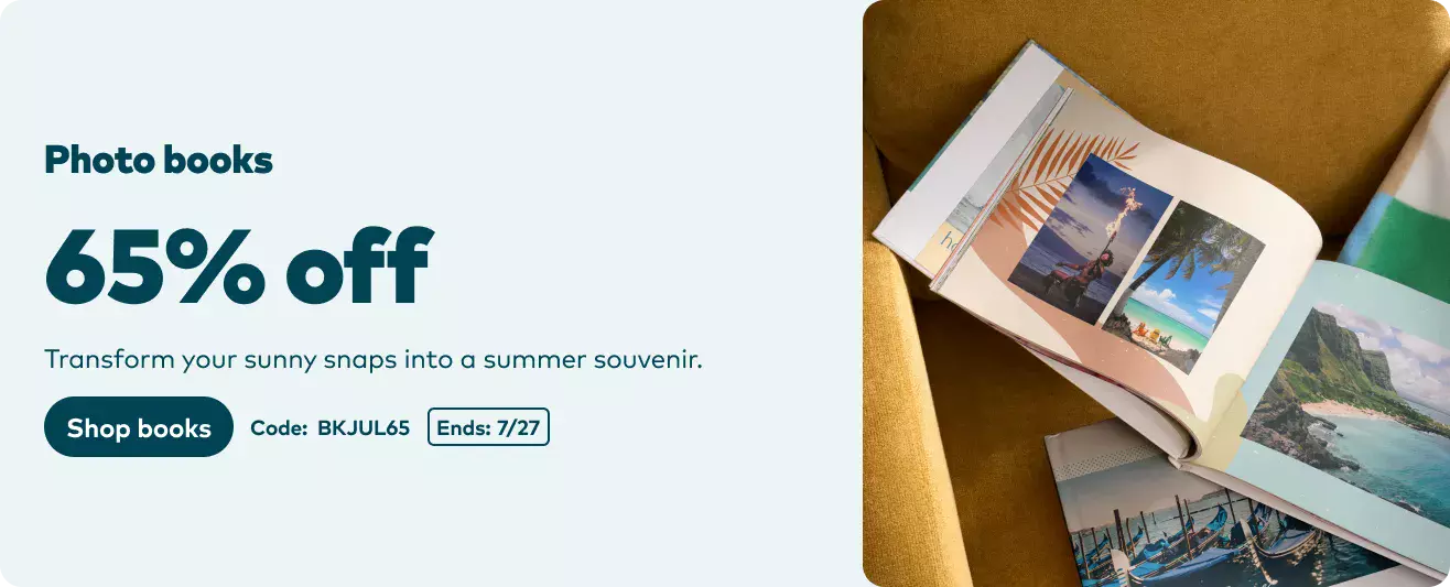 65% off Photo Books