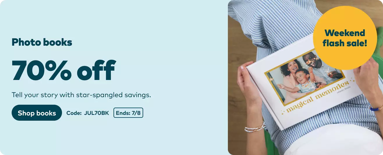 70% off Photo Books