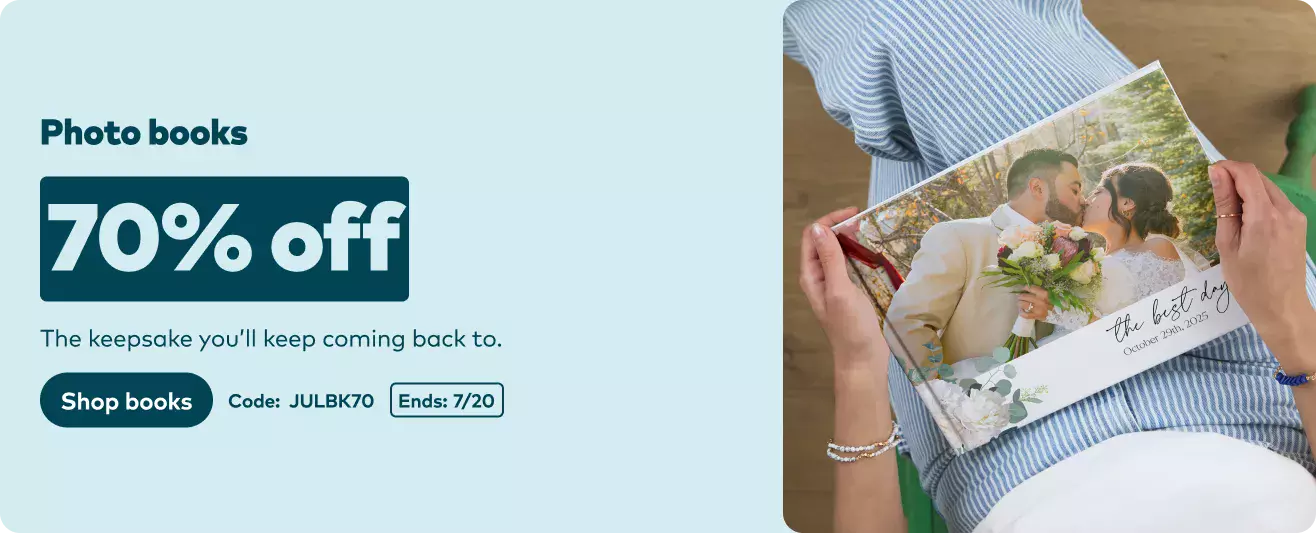 70% off Photo Books