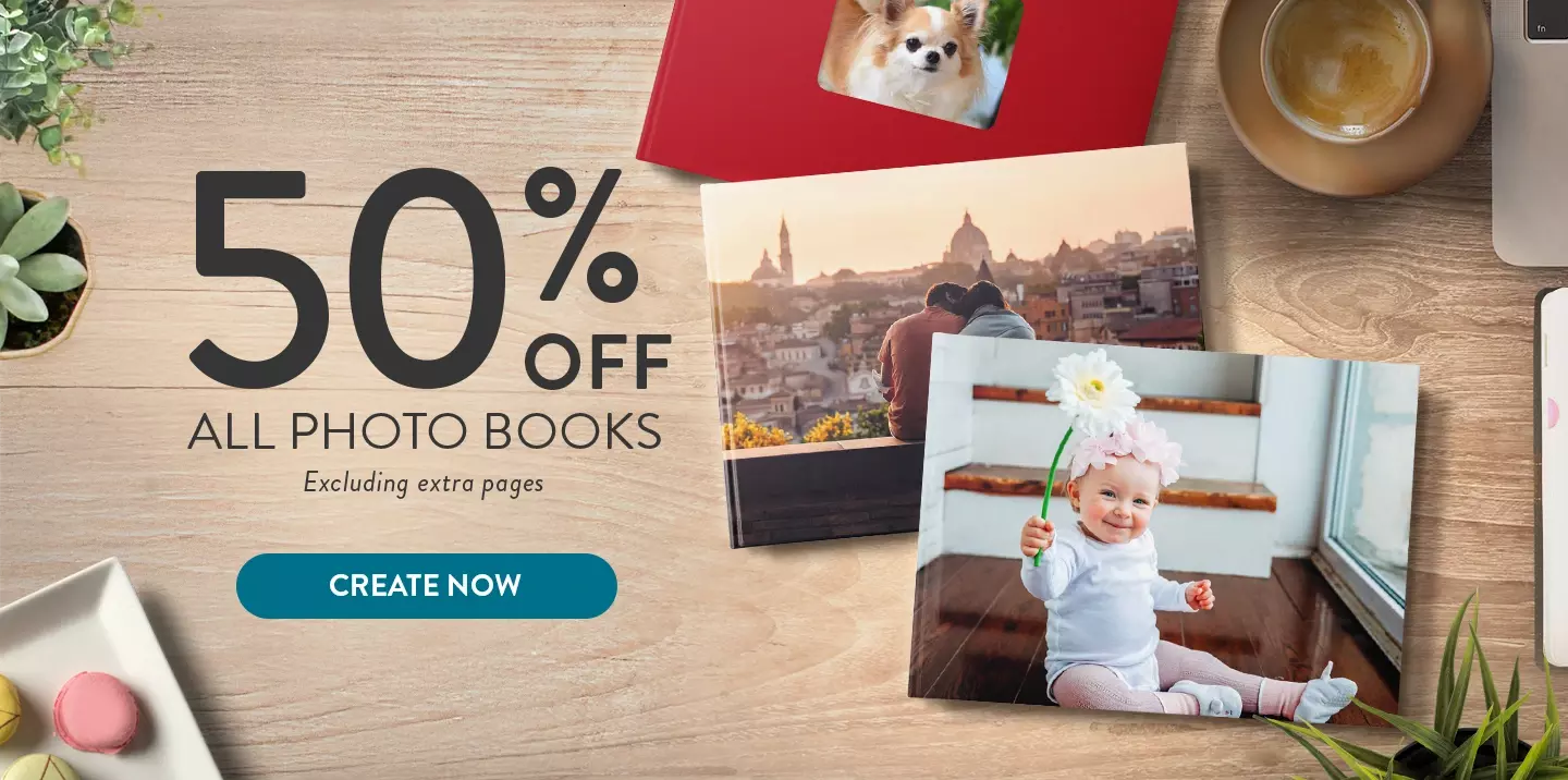 50% off photo books