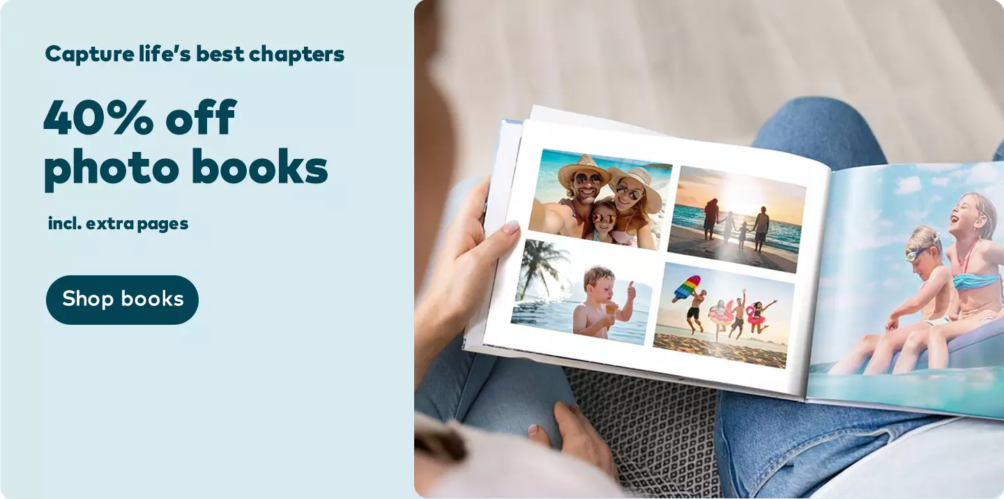 40% off photo books 