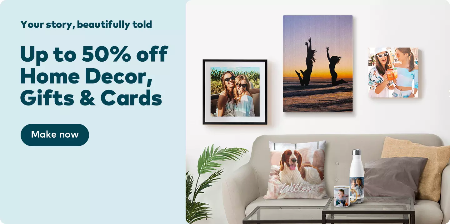 Up to 50% cards, gifts and home decor