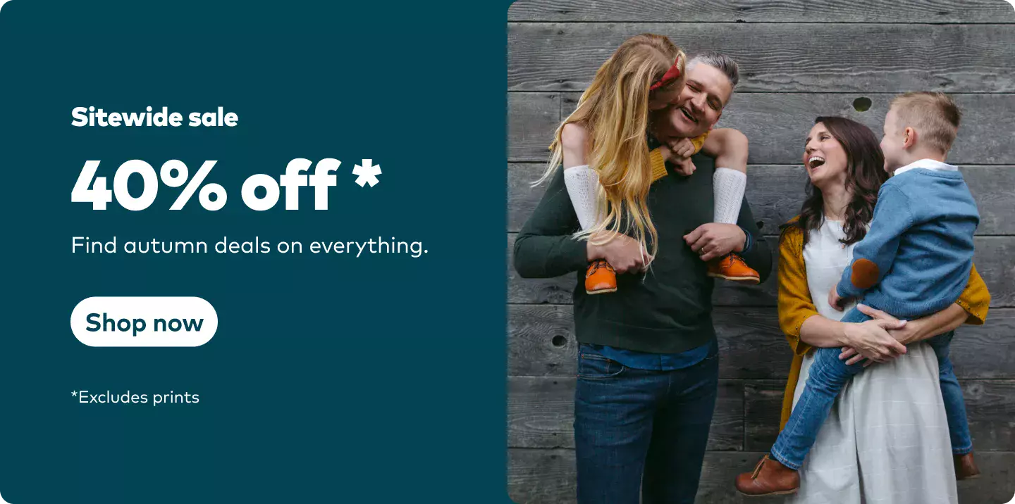 40% off everything excl. prints