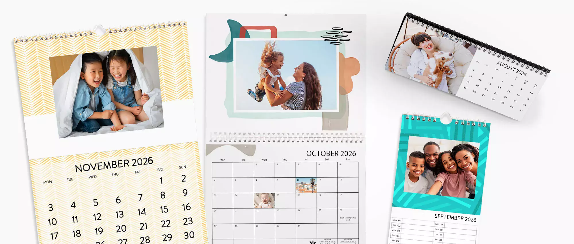 Calendar background designs, patterns and colours