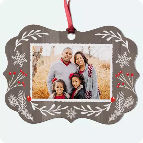 Aluminium Medallion Christmas Ornament