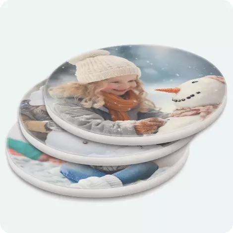 Round Stone Coaster