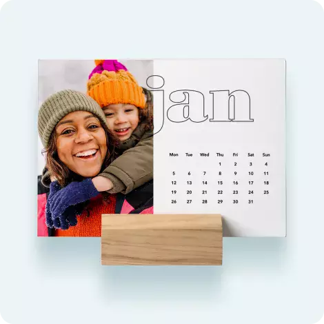 Wood Block Calendar 