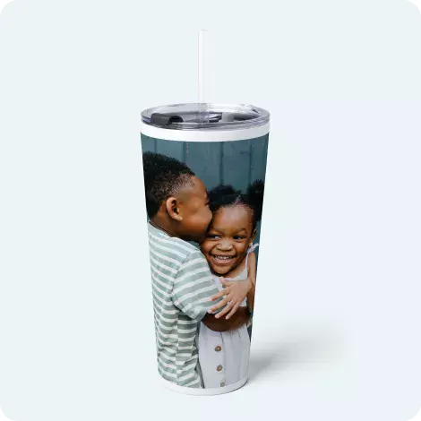 Insulated tumbler with Straw