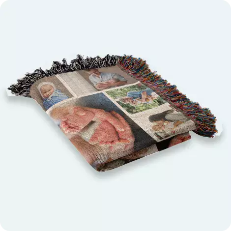 Collage Woven Blankets