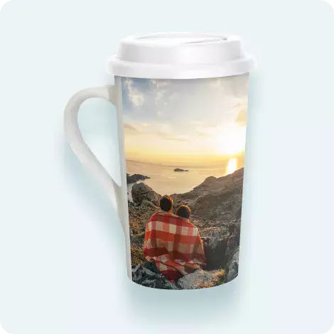 Grande Coffee Mug with Lid, 16oz.