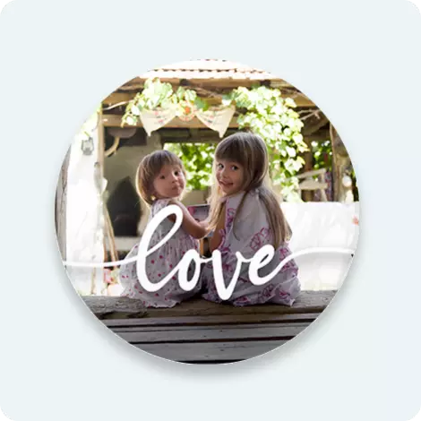 Round Photo Magnet
