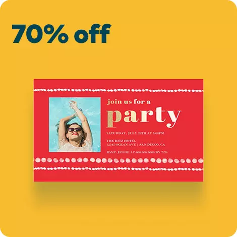 70% off 5x7 Standard Cardstock Cards