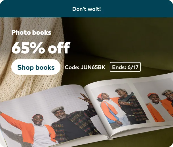 65% off Photo Books