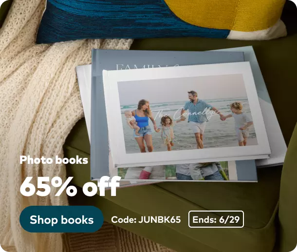 65% off Photo Books