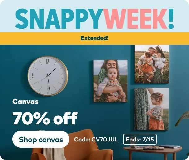 70% off Canvas Prints
