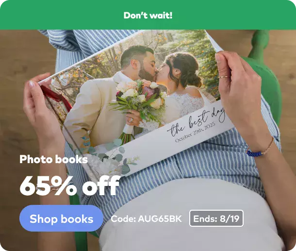 65% off Photo Books