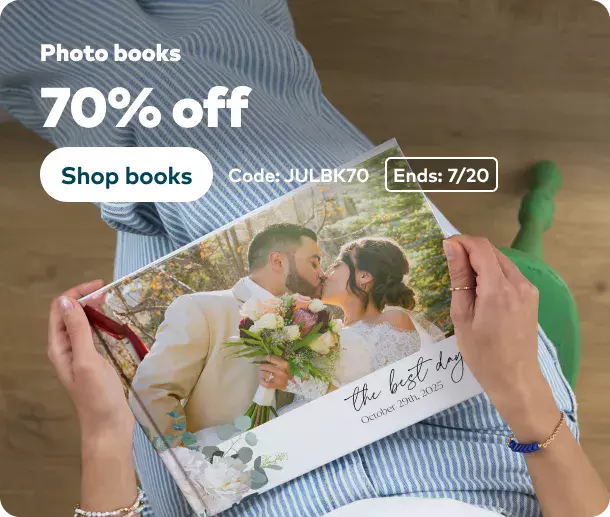 70% off Photo Books