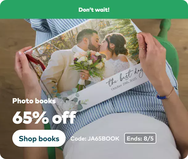 70% off Photo Books
