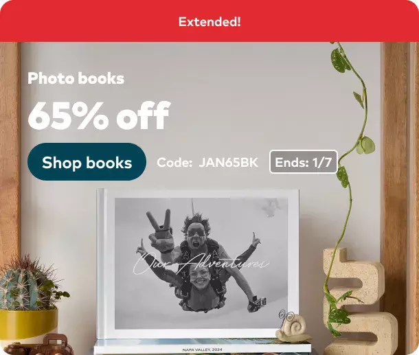 65% off Photo Books