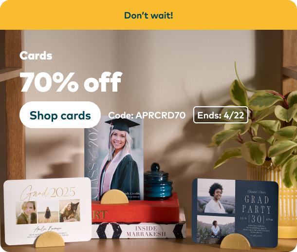 70% off Cards